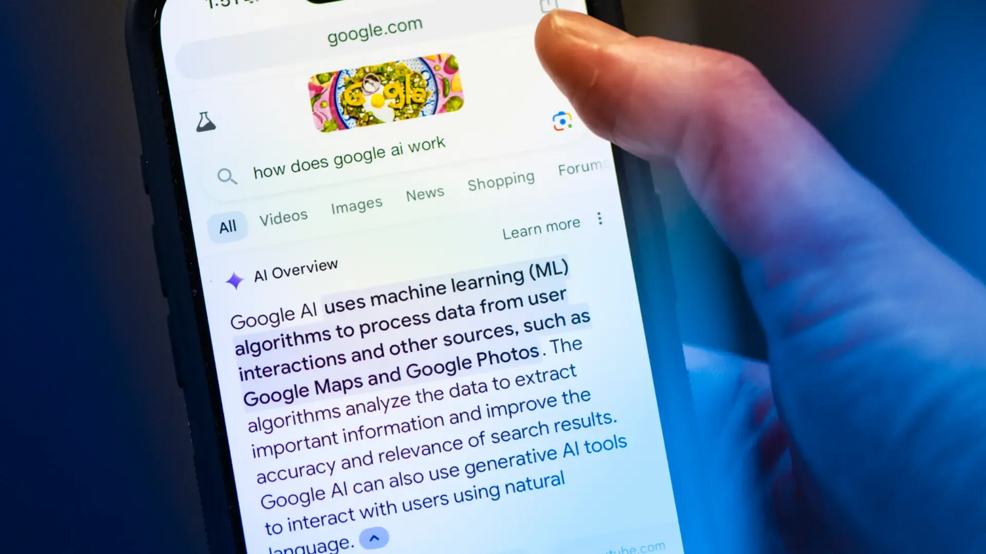 Google AI Mode with Animated Doodle - What It Means