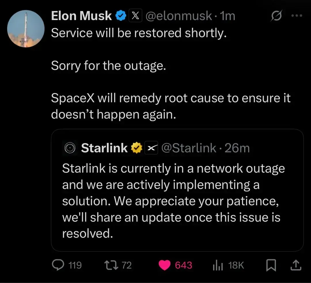 Starlink Outage: Rare Network Blackout & Fallout