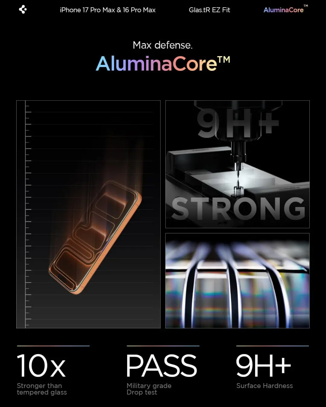 Spigen AluminaCore Screen Protector iPhone 17 Pro